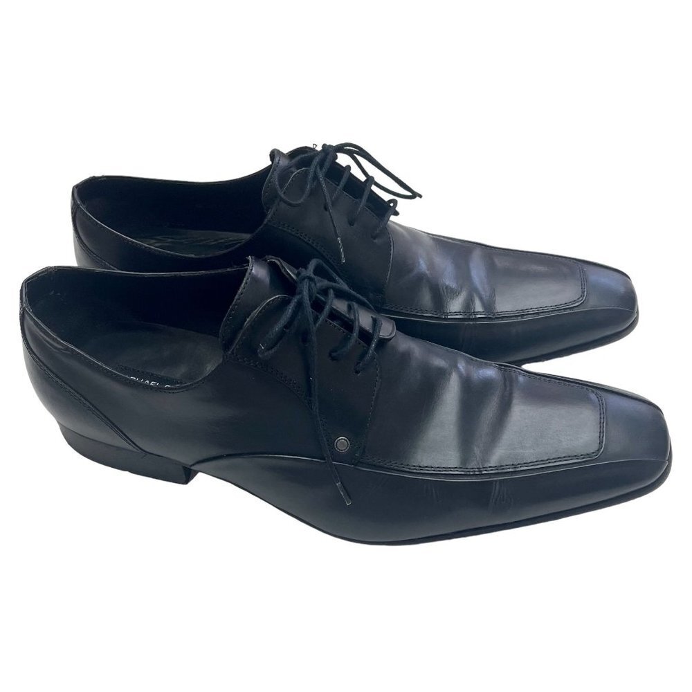 Raphael Steffens Men's Dress Shoes Formal Business Lace-up Black Leather Size 9N - Picture 3 of 12